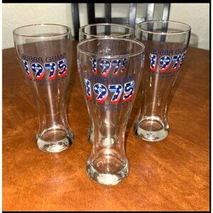 Bubba Gump Shrimp Co. 1975 Pilsner Glass Set  Las Vegas Souvenir